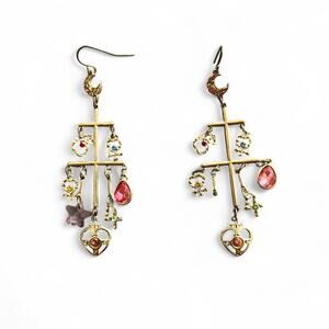 Discontinued sailor moon cosmic heart dangle earrings